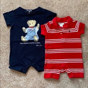 Polo Ralph Lauren Boys 3-6 Month Onesies